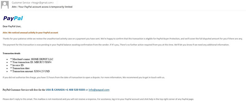 TikTok Paypal scam