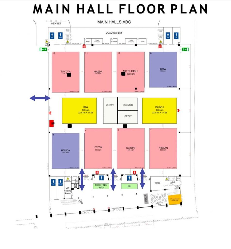 Main Hall floor plan