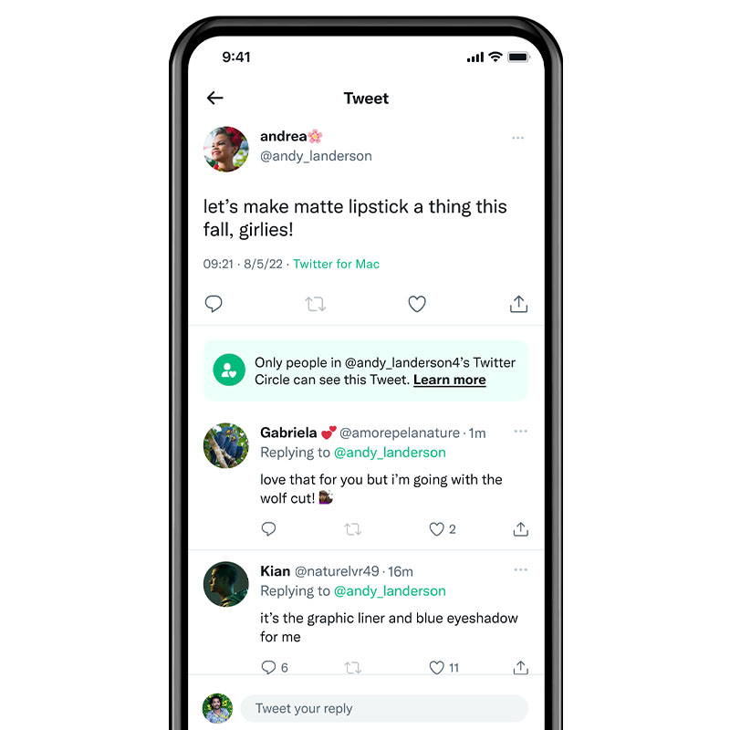 You can now send tweets to a select group with Twitter Circle